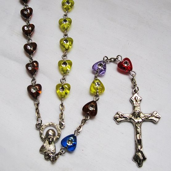 Acrylic beads rosary necklace,Acrylic beads rosario