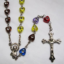 Acrylic beads rosary necklace