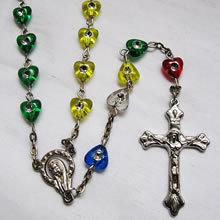 Acrylic beads rosary necklace
