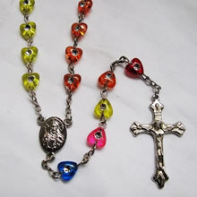 Acrylic beads rosary necklace