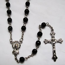 Acrylic beads rosary necklace