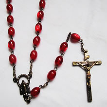 Acrylic beads rosary necklace