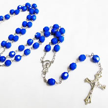 Acrylic beads rosary necklace