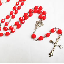 Acrylic beads rosary necklace