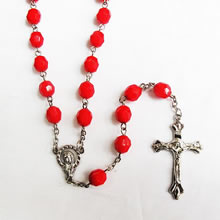 Acrylic beads rosary necklace