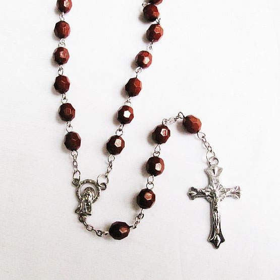 Acrylic beads rosary necklace,Acrylic beads rosario