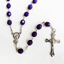 Acrylic beads rosary necklace