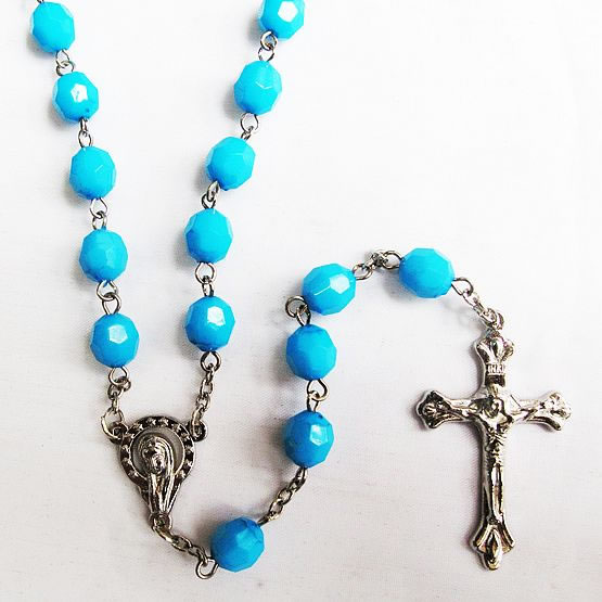 Acrylic beads rosary necklace,Acrylic beads rosario