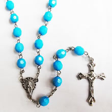 Acrylic beads rosary necklace
