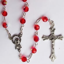 crystal beads rosary necklace