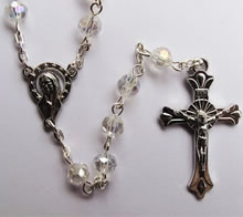 crystal beads rosary necklace