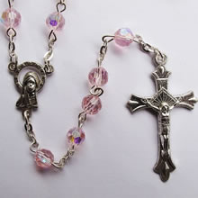 crystal beads rosary necklace