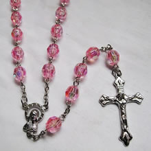 crystal beads rosary necklace