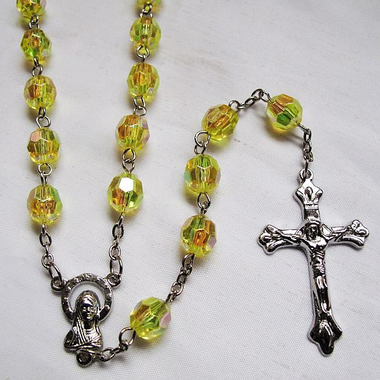 crystal beads rosary necklace,crystal beads rosary