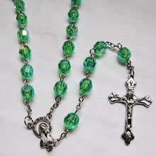 crystal beads rosary necklace