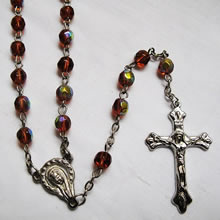 crystal beads rosary necklace