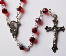 crystal beads rosary necklace