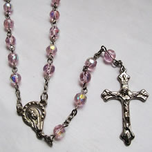 crystal beads rosary necklace