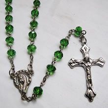 crystal beads rosary necklace