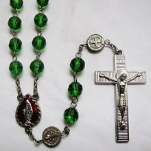 crystal beads rosary necklace