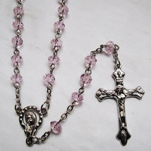 crystal beads rosary necklace