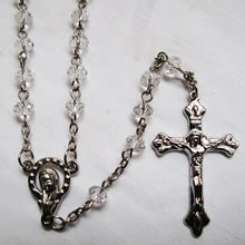 crystal beads rosary necklace