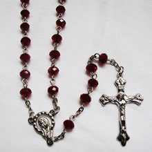 crystal beads rosary necklace