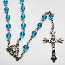 crystal beads rosary necklace