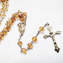 crystal beads rosary necklace