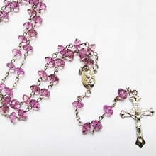 crystal beads rosary necklace