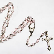 crystal beads rosary necklace