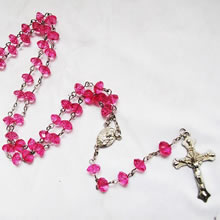 crystal beads rosary necklace