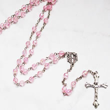 crystal beads rosary necklace