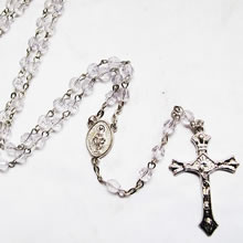 crystal beads rosary necklace