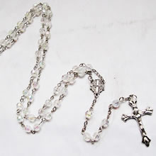 crystal beads rosary necklace