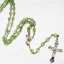 crystal beads rosary necklace