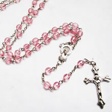 crystal beads rosary necklace