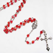 crystal beads rosary necklace