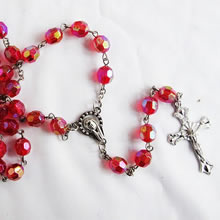 crystal beads rosary necklace