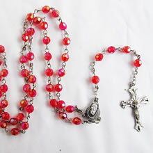 crystal beads rosary necklace