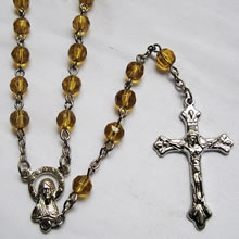 crystal beads rosary necklace
