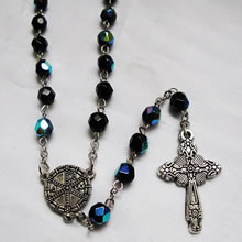crystal beads rosary necklace