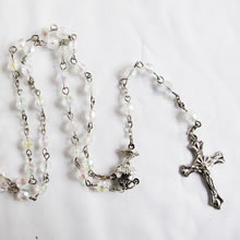 crystal beads rosary necklace