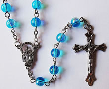crystal beads rosary necklace