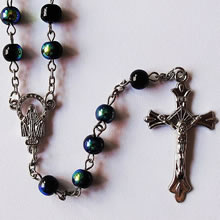 crystal beads rosary necklace