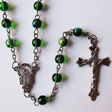crystal beads rosary necklace