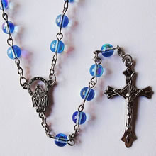 crystal beads rosary necklace