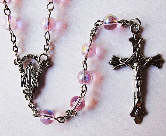 crystal beads rosary necklace,crystal beads rosary