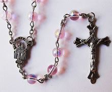 crystal beads rosary necklace