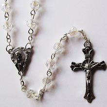 crystal beads rosary necklace